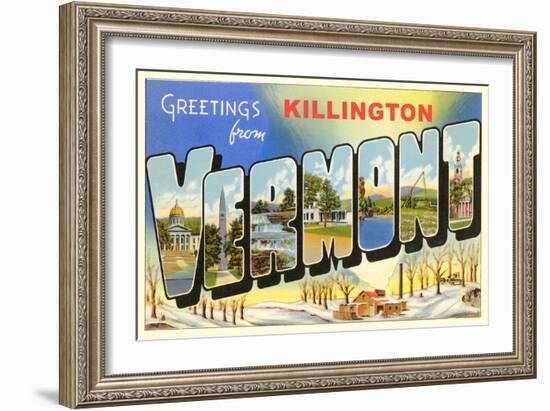 Greetings from Killington-null-Framed Art Print