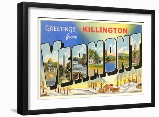 Greetings from Killington-null-Framed Art Print