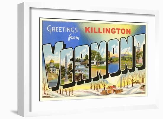 Greetings from Killington-null-Framed Art Print