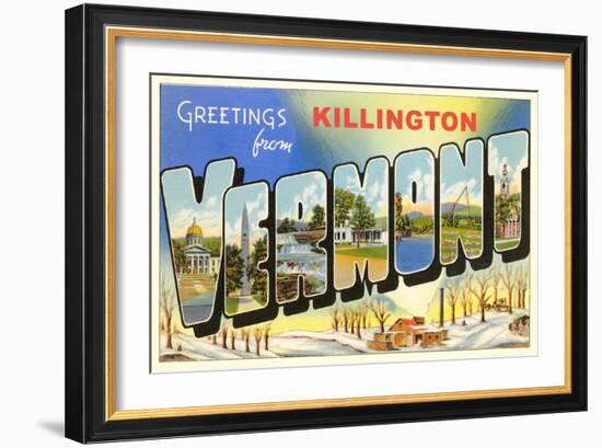 Greetings from Killington-null-Framed Art Print