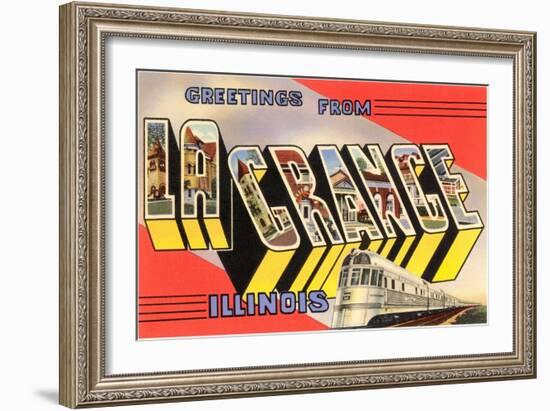 Greetings from La Grange, Illinois-null-Framed Art Print