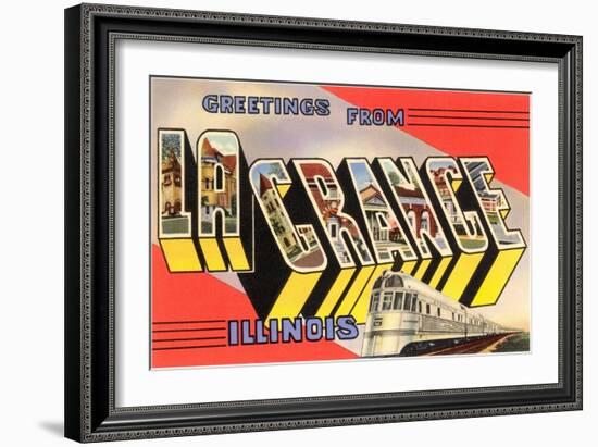 Greetings from La Grange, Illinois-null-Framed Art Print