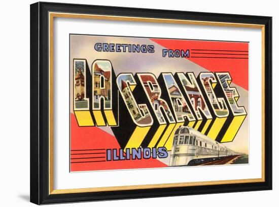 Greetings from La Grange, Illinois-null-Framed Art Print