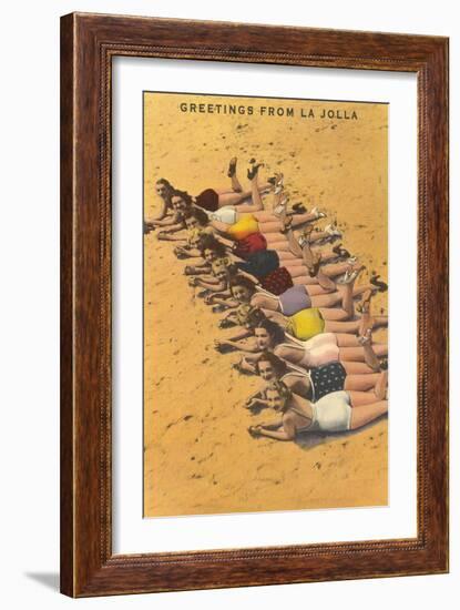 Greetings from La Jolla, California-null-Framed Art Print