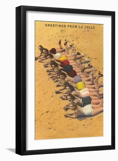 Greetings from La Jolla, California--Framed Art Print