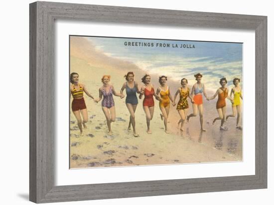 Greetings from La Jolla, California-null-Framed Art Print