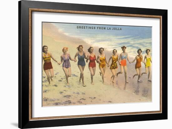 Greetings from La Jolla, California-null-Framed Art Print