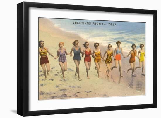 Greetings from La Jolla, California-null-Framed Art Print