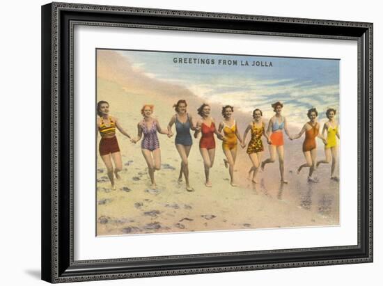 Greetings from La Jolla, California-null-Framed Art Print