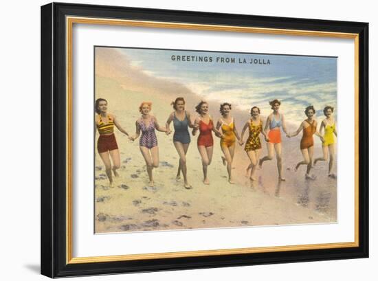 Greetings from La Jolla, California-null-Framed Art Print