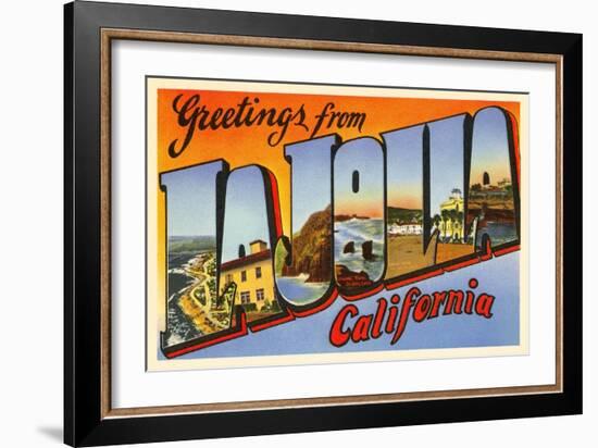 Greetings from La Jolla, California-null-Framed Giclee Print