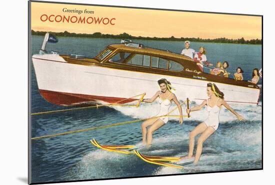 Greetings from Lake Oconomowoc-null-Mounted Art Print