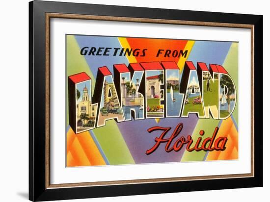 Greetings from Lakeland, Florida-null-Framed Art Print