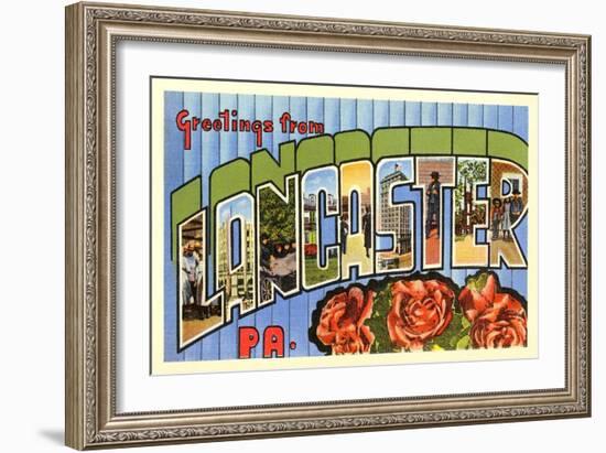 Greetings from Lancaster, Pennsylvania-null-Framed Art Print