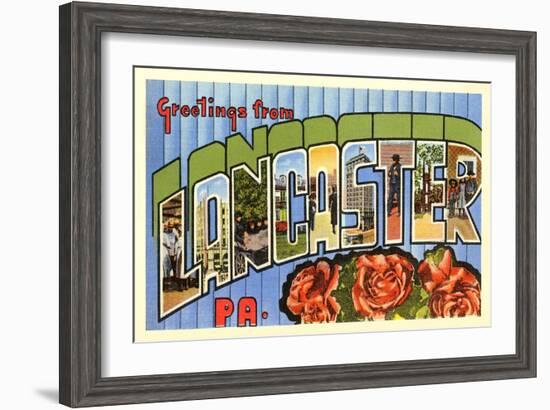 Greetings from Lancaster, Pennsylvania-null-Framed Art Print