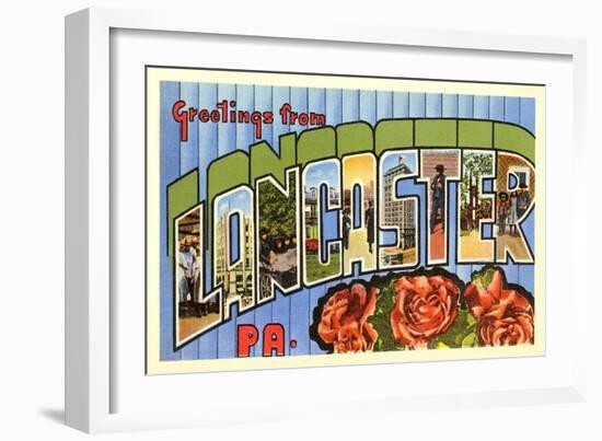 Greetings from Lancaster, Pennsylvania-null-Framed Art Print