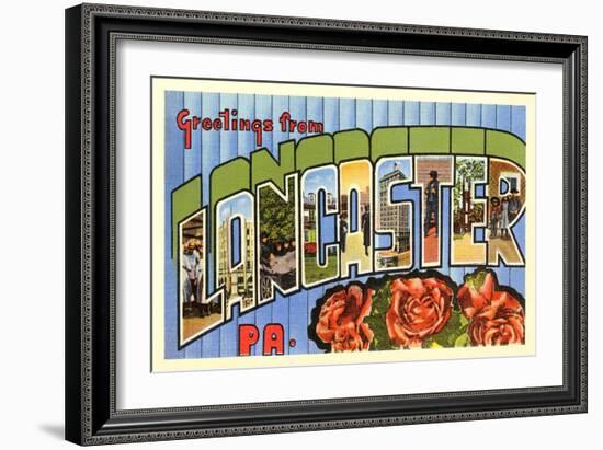 Greetings from Lancaster, Pennsylvania-null-Framed Art Print