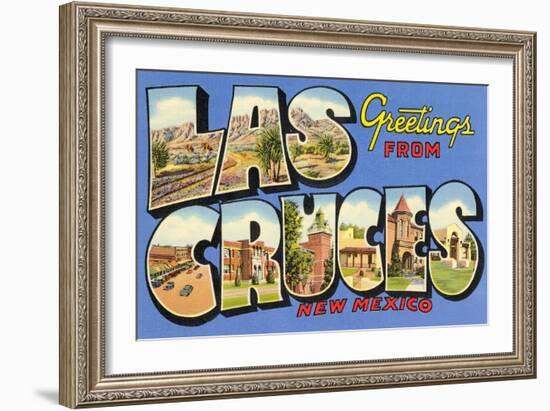 Greetings from las Cruces, New Mexico-null-Framed Art Print