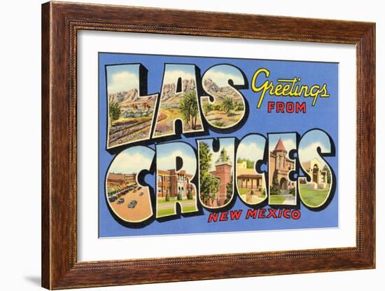 Greetings from las Cruces, New Mexico-null-Framed Art Print