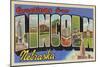 Greetings from Lincoln, Nebraska-null-Mounted Art Print