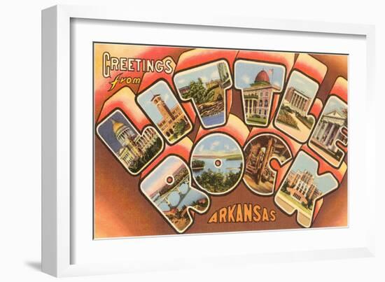 Greetings from Little Rock, Arkansas-null-Framed Art Print