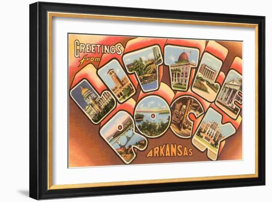 Greetings from Little Rock, Arkansas-null-Framed Art Print