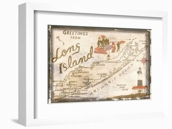 Greetings from Long Island-null-Framed Giclee Print