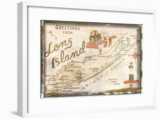 Greetings from Long Island-null-Framed Giclee Print