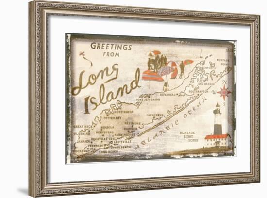 Greetings from Long Island-null-Framed Giclee Print