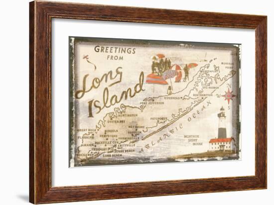 Greetings from Long Island-null-Framed Giclee Print