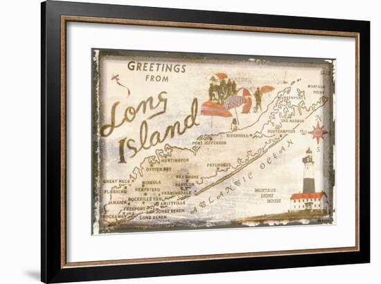 Greetings from Long Island-null-Framed Giclee Print