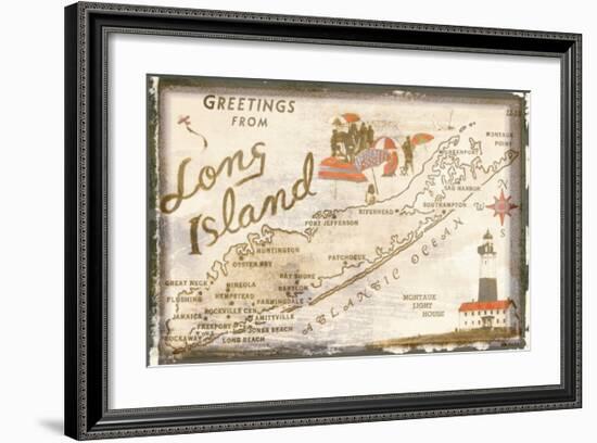 Greetings from Long Island--Framed Giclee Print