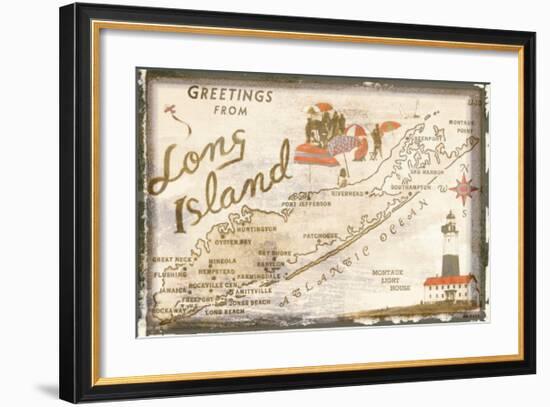 Greetings from Long Island-null-Framed Giclee Print