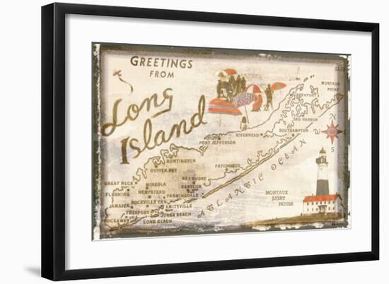 Greetings from Long Island-null-Framed Giclee Print