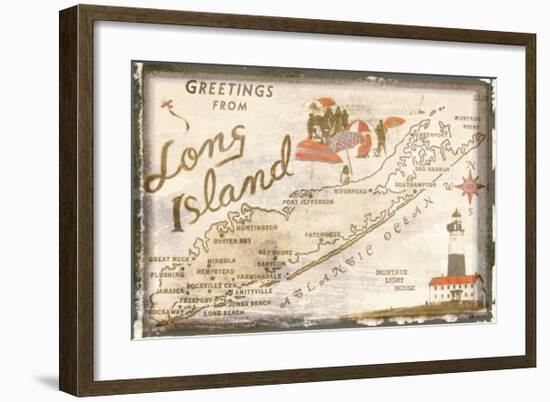 Greetings from Long Island-null-Framed Giclee Print