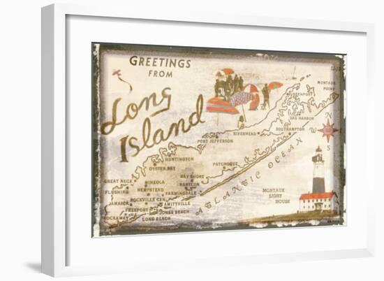 Greetings from Long Island-null-Framed Giclee Print