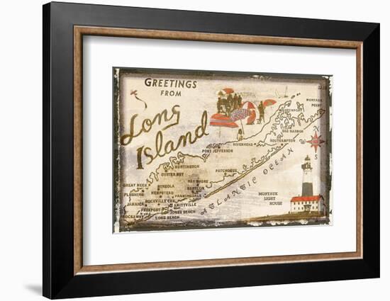 Greetings from Long Island-null-Framed Art Print