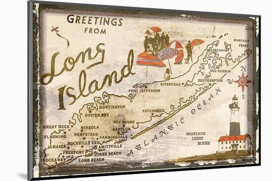 Greetings from Long Island-null-Mounted Art Print