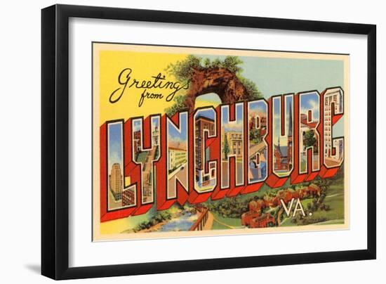 Greetings from Lynchburg, Virginia-null-Framed Art Print