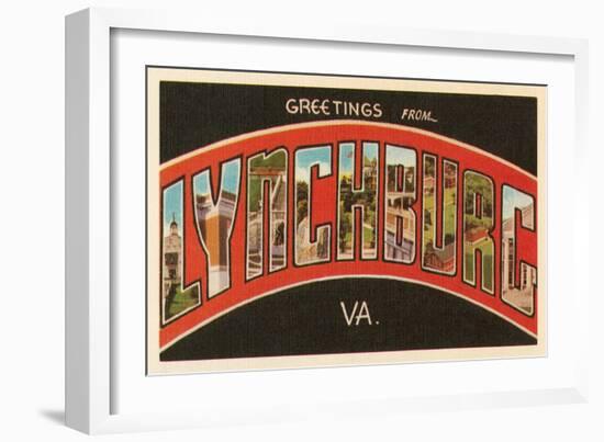 Greetings from Lynchburg, Virginia-null-Framed Art Print