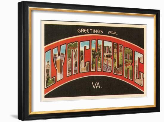 Greetings from Lynchburg, Virginia-null-Framed Art Print