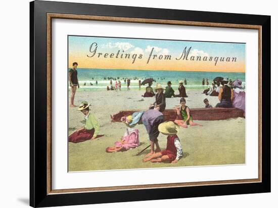 Greetings from Manasquan, New Jersey-null-Framed Art Print