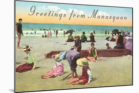 Greetings from Manasquan, New Jersey-null-Mounted Art Print