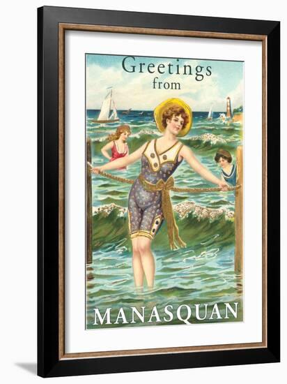 Greetings from Manasquan, New Jersey-null-Framed Art Print