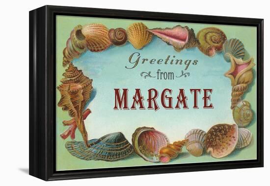 Greetings from Margate, New Jersey-null-Framed Stretched Canvas