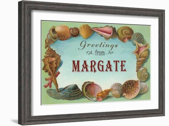 Greetings from Margate, New Jersey-null-Framed Art Print