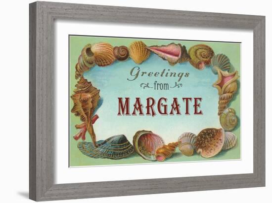 Greetings from Margate, New Jersey-null-Framed Art Print