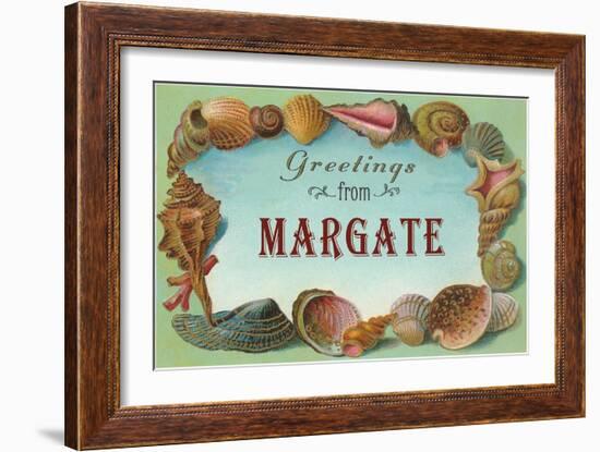 Greetings from Margate, New Jersey-null-Framed Art Print