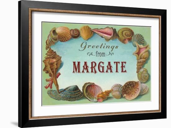 Greetings from Margate, New Jersey-null-Framed Art Print