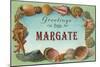 Greetings from Margate, New Jersey-null-Mounted Art Print